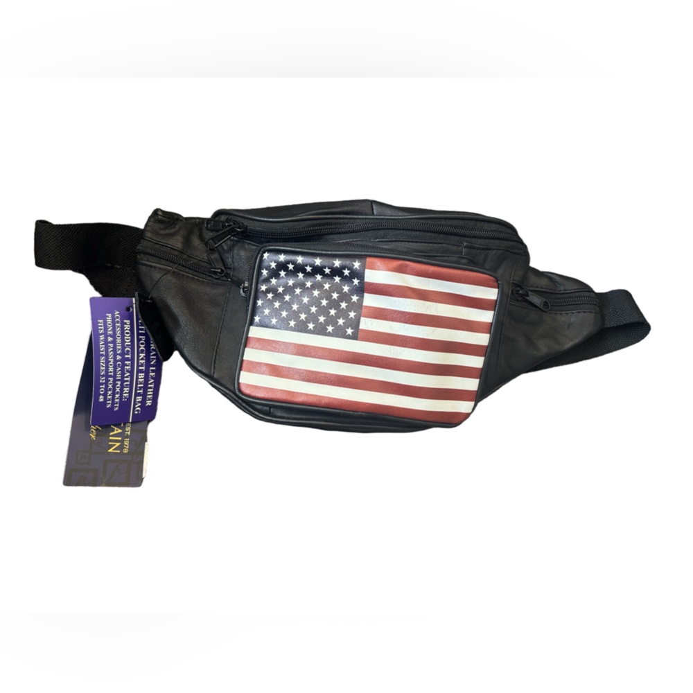 Stone Mountain Leather American Flag Belt Bag
